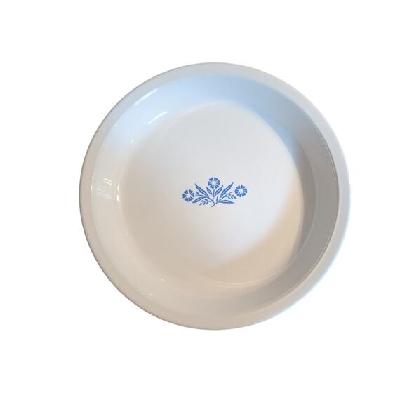 Vintage Corning Ware Blue Cornflower P-309 9" x 1 1/4" Pie Plate Baking Dish - Picture 1 of 4